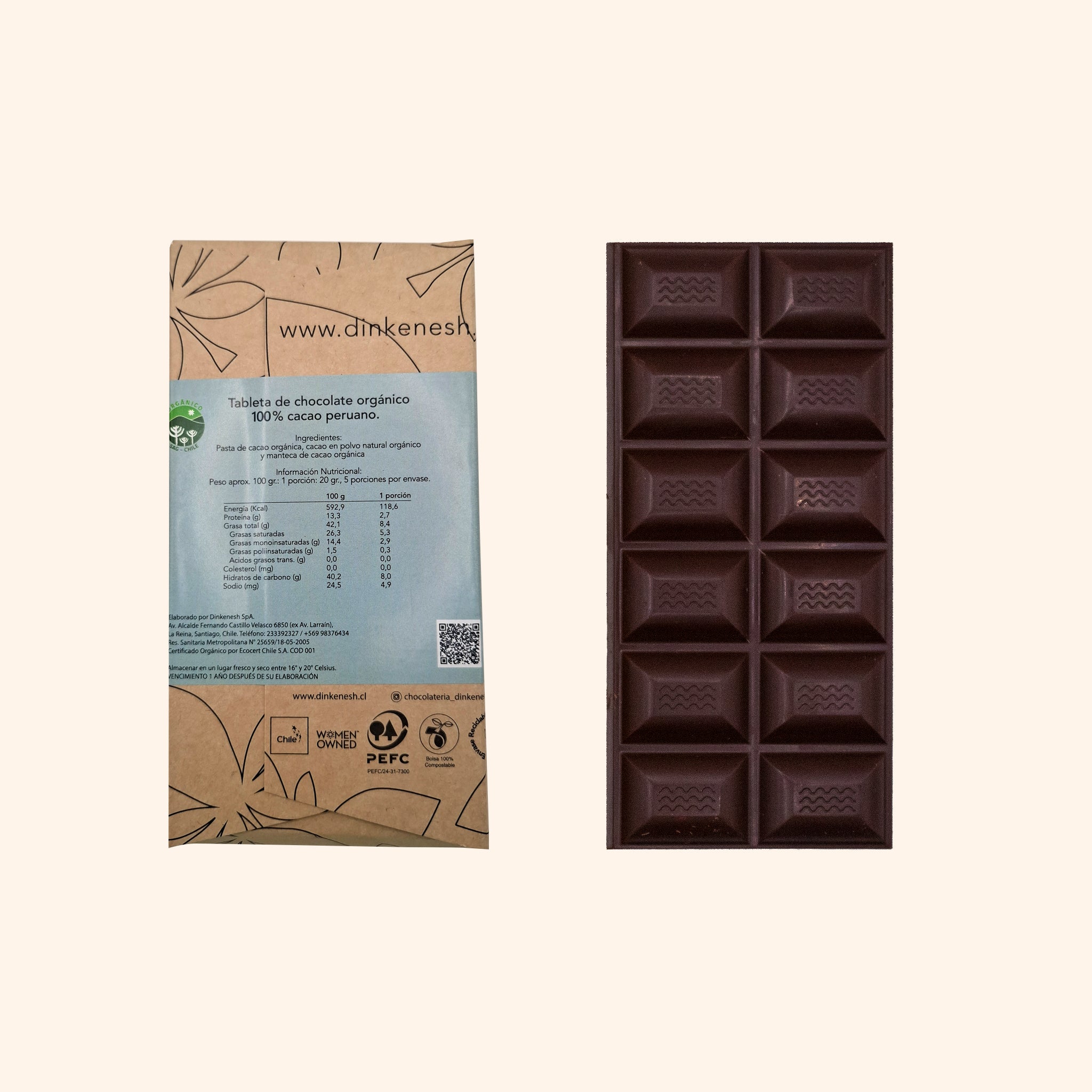 Barra 100% Cacao Orgánico