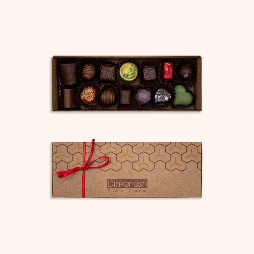 Caja de bombones de chocolate 14 unidades