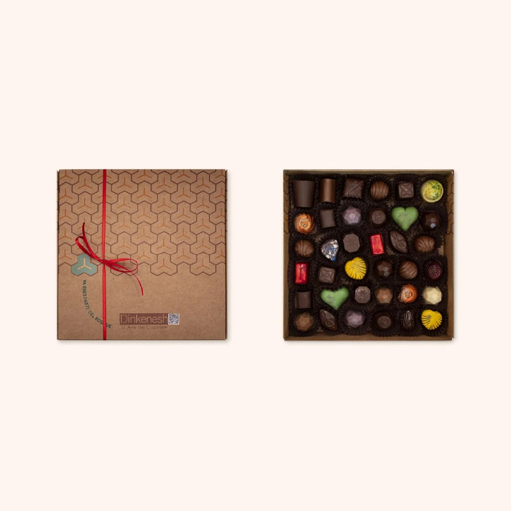 Caja Quillay de bombones de chocolate 36 unidades