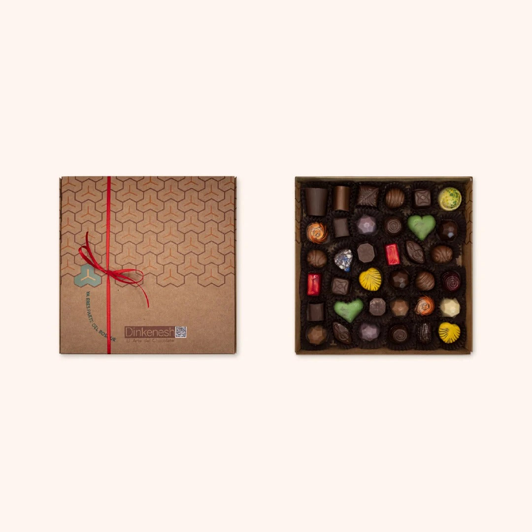 Caja Quillay de bombones de chocolate 36 unidades