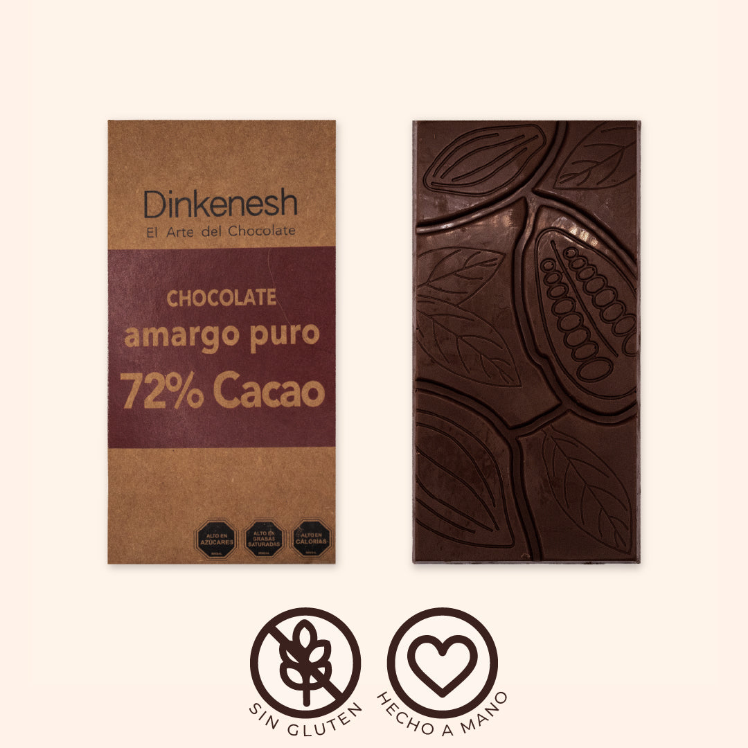 Tabletas 72% cacao 90gr