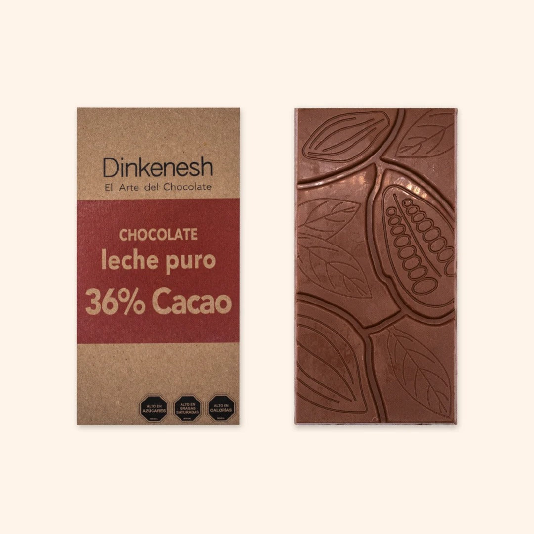 Tableta chocolate de leche 36% cacao 90 gr