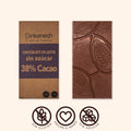 Tableta Chocolate de Leche 38% cacao Sin Azúcar 90gr