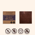 Tableta Chocolate Amargo 55% cacao Sin Azúcar 30gr
